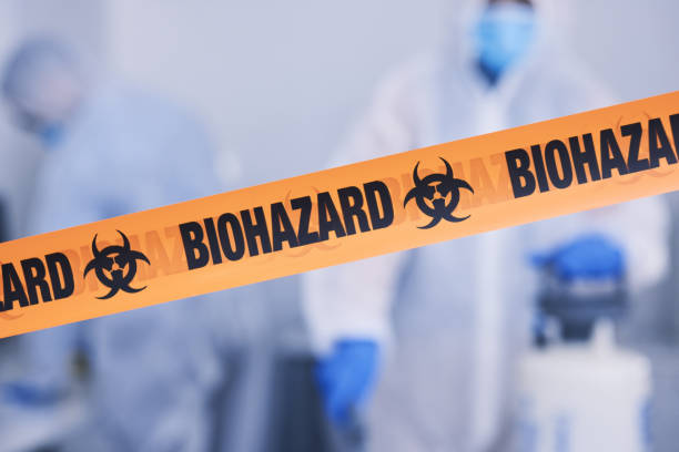 Professional Biohazard technician working in Washington Crossing, PA